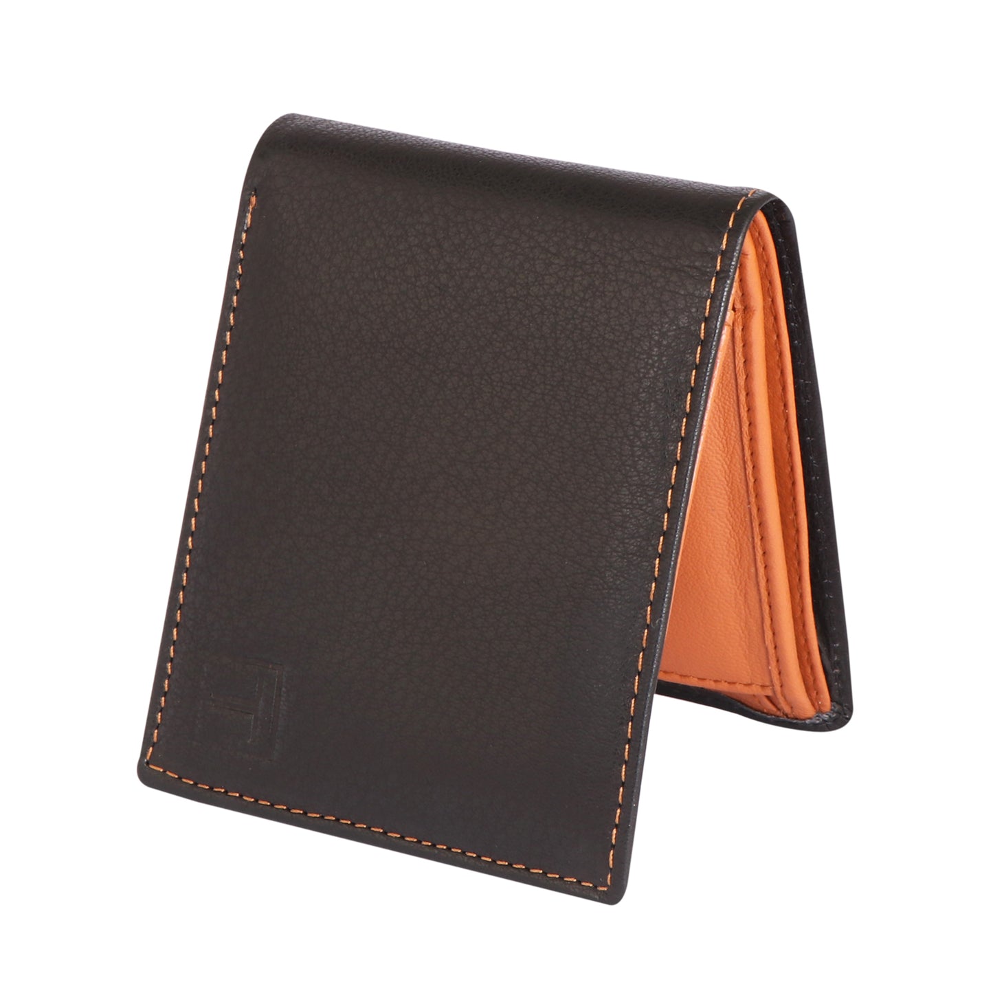Men Charcoal Sienna Bi-fold Leather Wallet