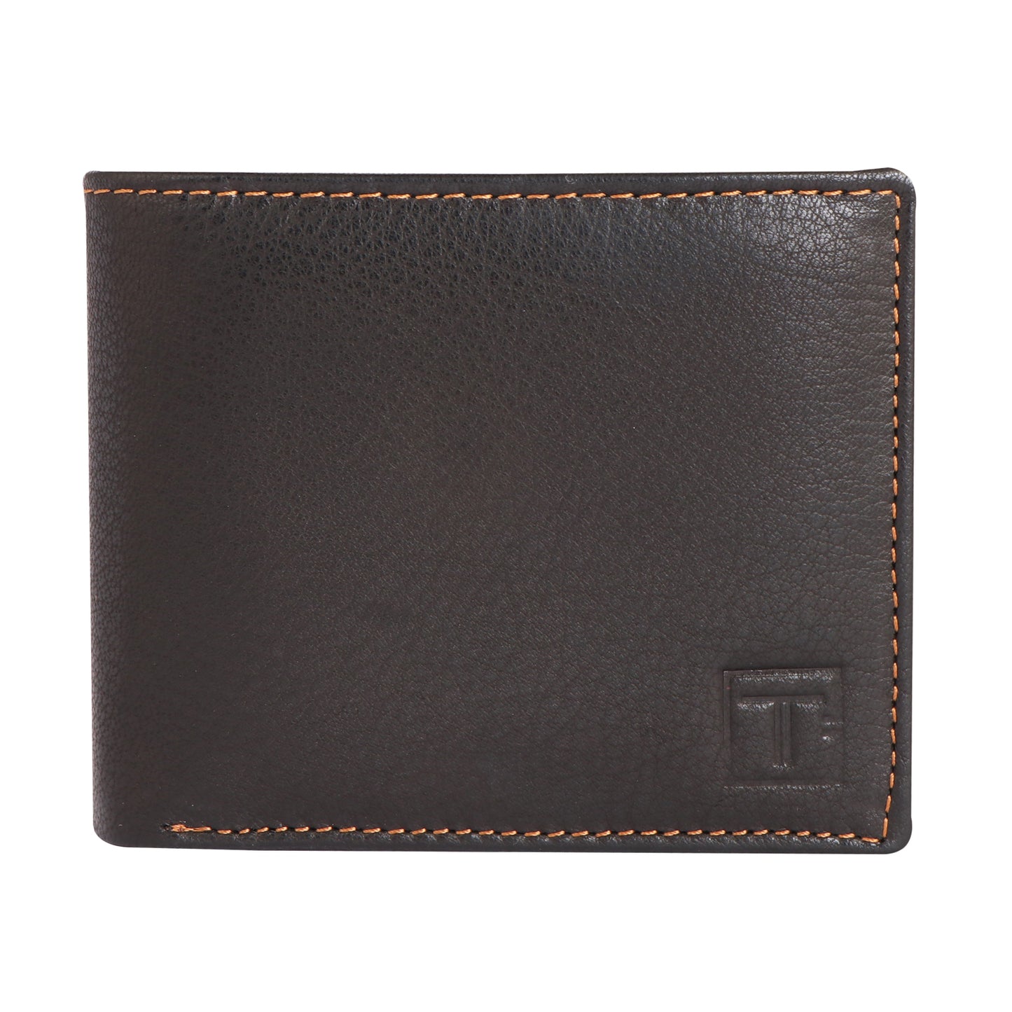 Men Charcoal Sienna Bi-fold Leather Wallet