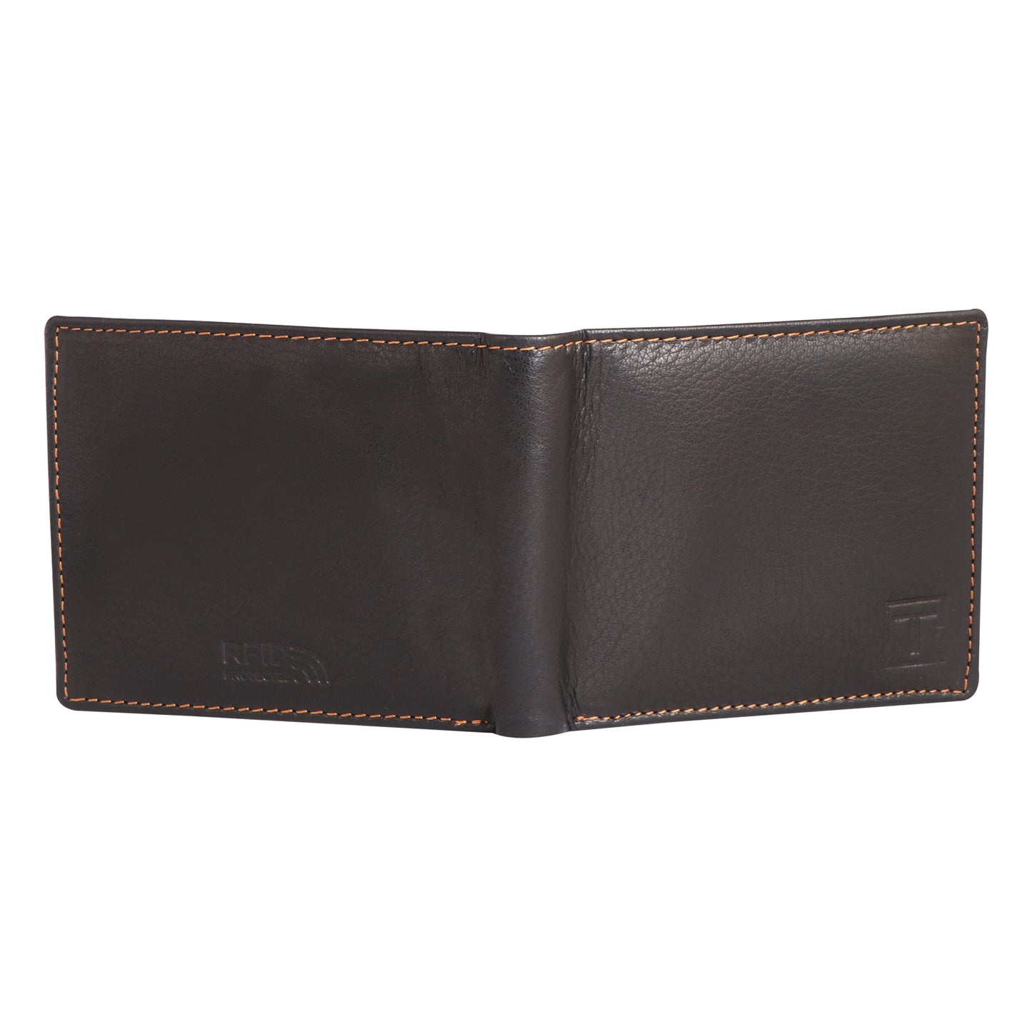 Men Charcoal Sienna Bi-fold Leather Wallet