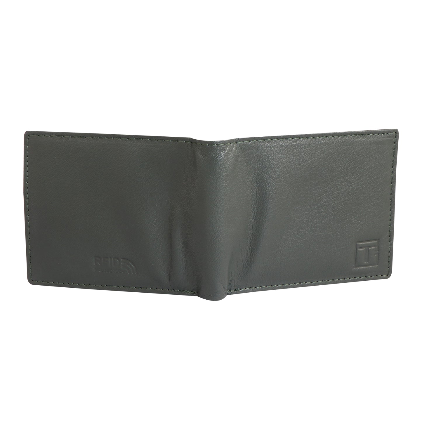 Charcoal Gray Bi-fold Leather Wallet